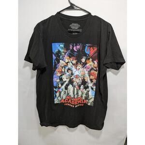 Mens My Hero Academy “Hero Rising” Graphic T-Shirt Deku Sidekicks Size Large L